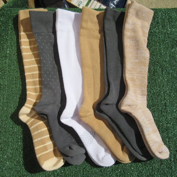 6 Pairs Brand New Tommie Copper Stayfit OTC Compression Socks Size Large - Picture 1 of 5
